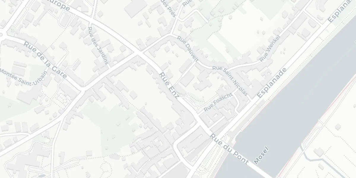 Stadtplan der Umgebung: 6, rue Enz in Remich, nahe der Mosel-Esplanade